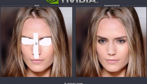 Nvidia AI rekonstrukcija fotografije