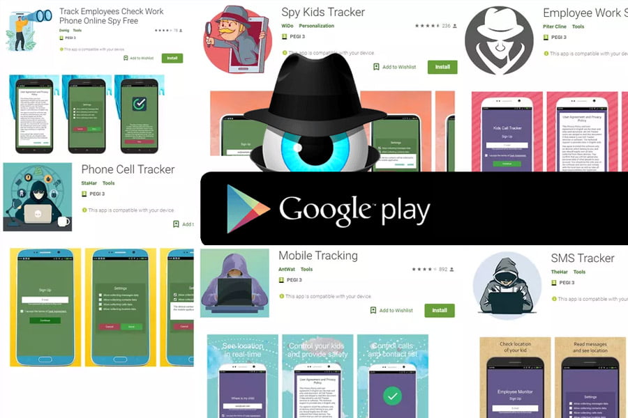 Google je uklonio 7 Stalkerware Apps-a iz Google play-a koji tajno špijuniraju druge korisnike