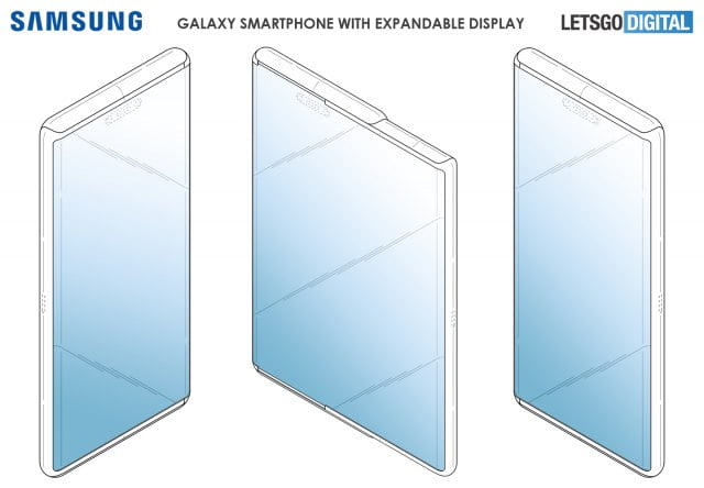 Skica novog slajder ekrana koji ćemo najvjerovatnije vidjeti u Galaxy S11 seriji