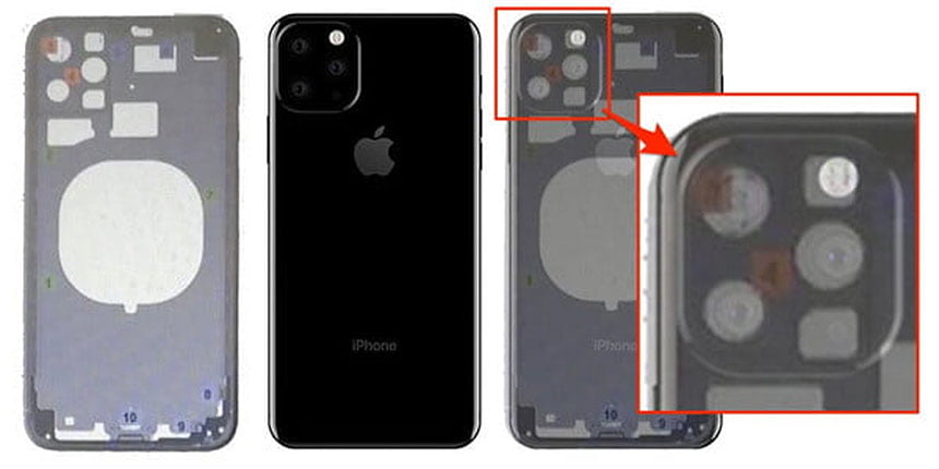 iPhone 11-izbočenje sa spoljašnje strane u obliku kvadrata