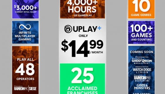 Ubisoftove igre Uplay+ servisa na pretplatu