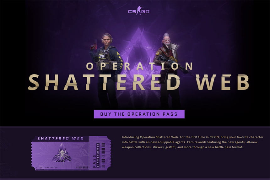 CS:GO operacija Shattered Web