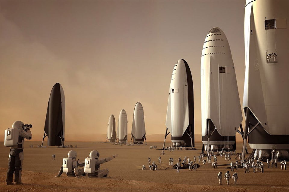 Ilustracija - Elon Mask: SpaceX mora 1.000 svemirskih brodova kako bi naselili Mars