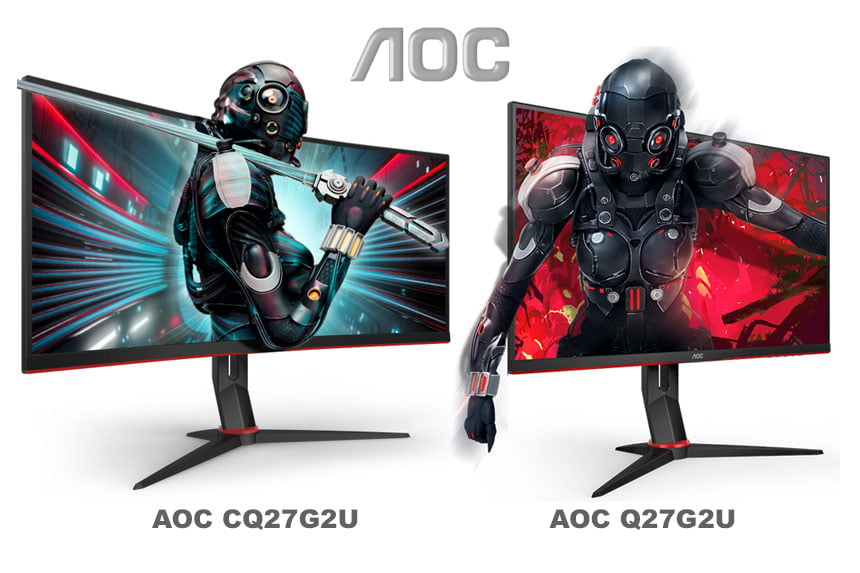 AOC predstavio dva 27” G2 monitora - Q27G2U i CQ27G2U