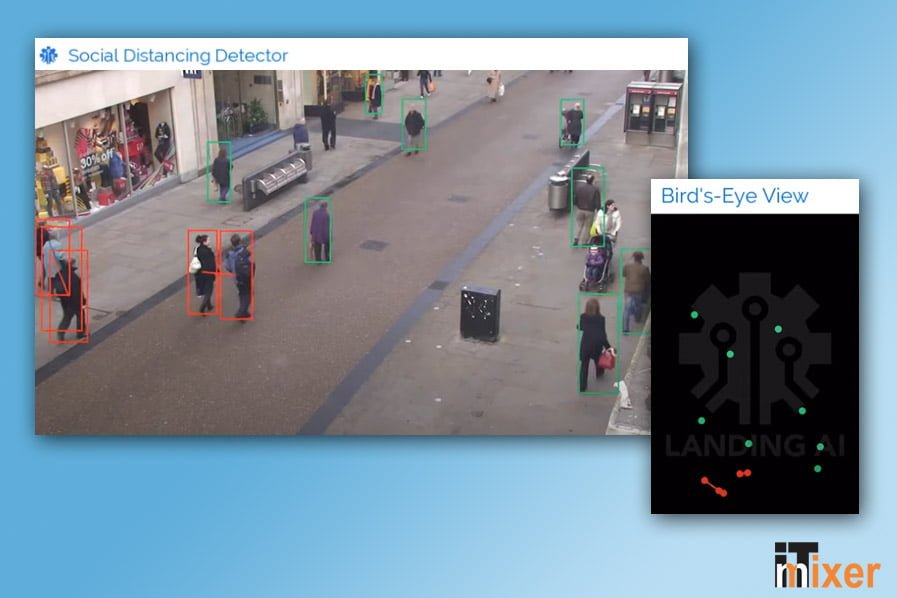 Landing Ai softver za detekciju društvenog distanciranja
