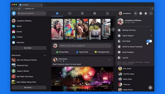 Facebook tamni režim