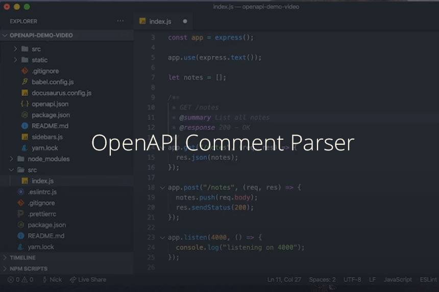 OpenAPI Comment Parser