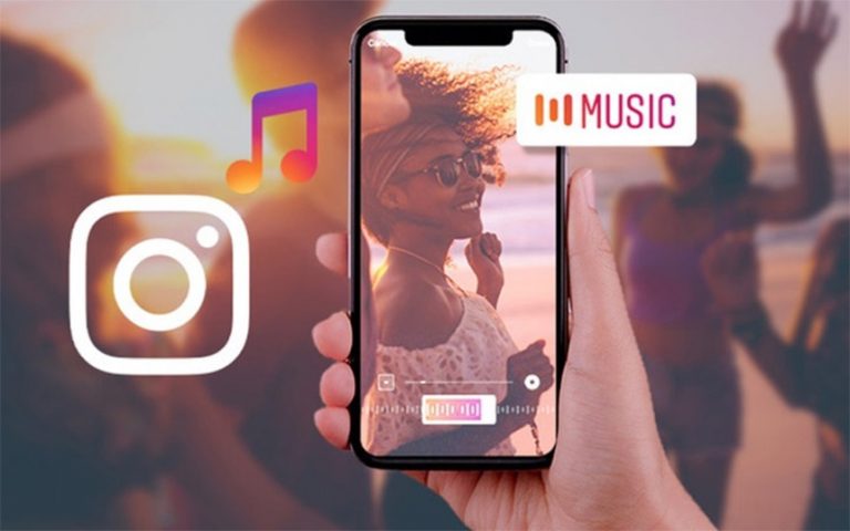 Как в instagram наложить музыку на фото