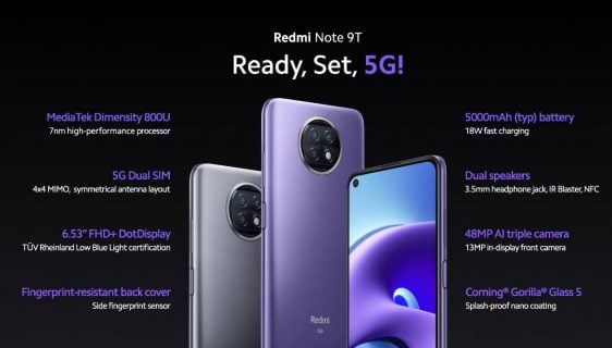 Xiaomi Redmi Note 9T 5G