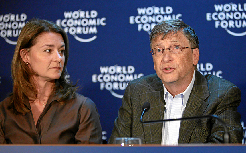 Bill i Melinda Gates (Foto: Wikimedia / Remy Steinegger )