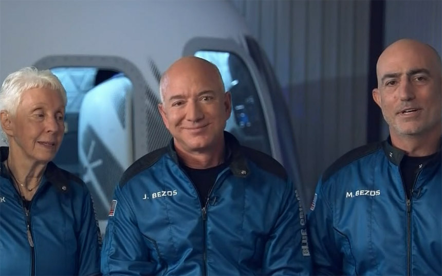 Džef Bezos let u svemir (Foto: CNN video screenshot)