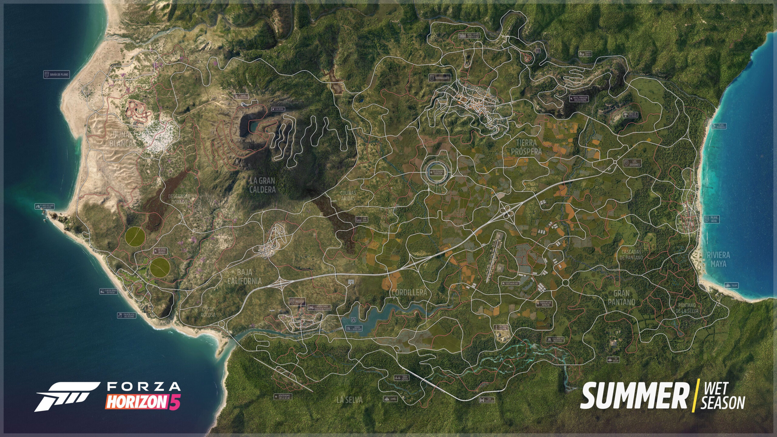 mapa Forza Horizon 5