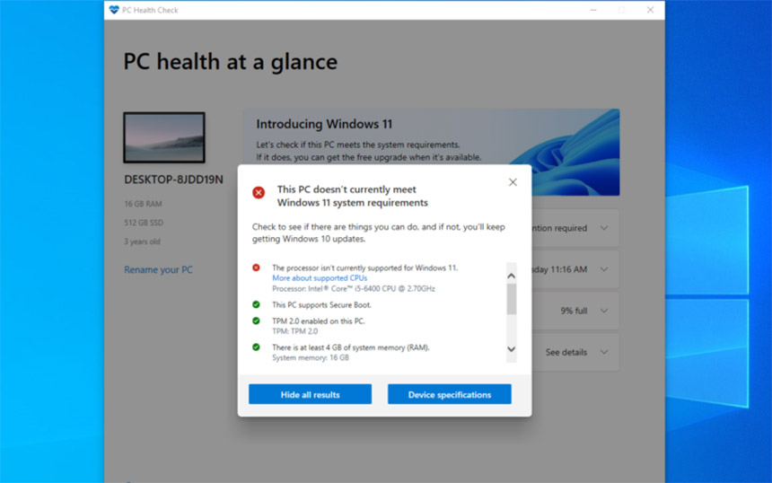 Microsoft objavio novi PC Health Check za Windows 11