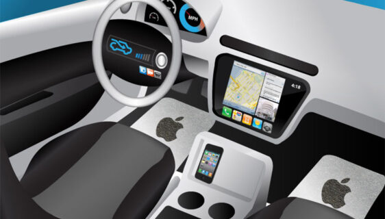 Apple automobil, Apple Car, iCar, enterijer render