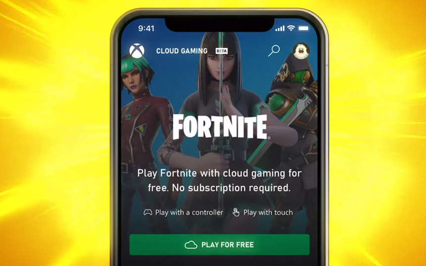 Fortnite besplatan za igranje preko Xbox cloud-a