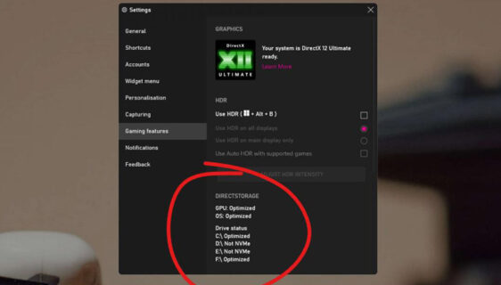 Windows 11 sada može reći da li vaš računar podržava DirectStorage