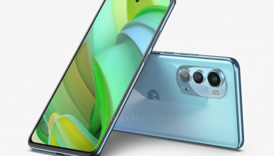 Motorola Moto Edge 2022 render (Foto: Oneleakse x @91mobiles)
