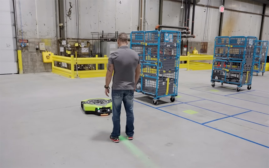 Amazon robot Proteus (Foto: Amazon news / screenshot)