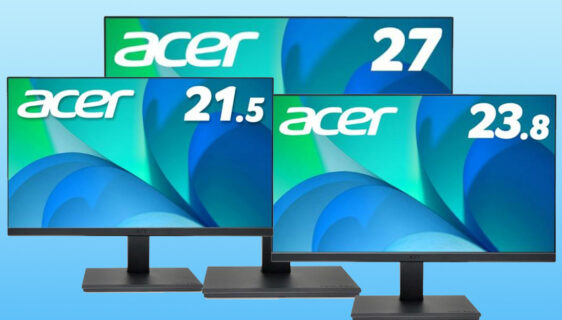 21,5-inčni V227Qbmixv, 23,8-inčni V247Ybmixv i 27-inčni V277bmixv Acer monitori od reciklirane plastike