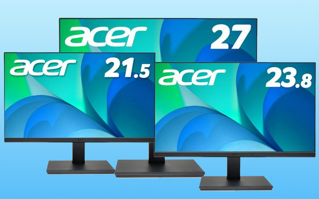 21,5-inčni V227Qbmixv, 23,8-inčni V247Ybmixv i 27-inčni V277bmixv Acer monitori od reciklirane plastike