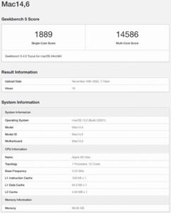 Appleov MacBook Pro sa M2 Max čipom i 96 GB RAM-a pojavio se na Geekbench testu