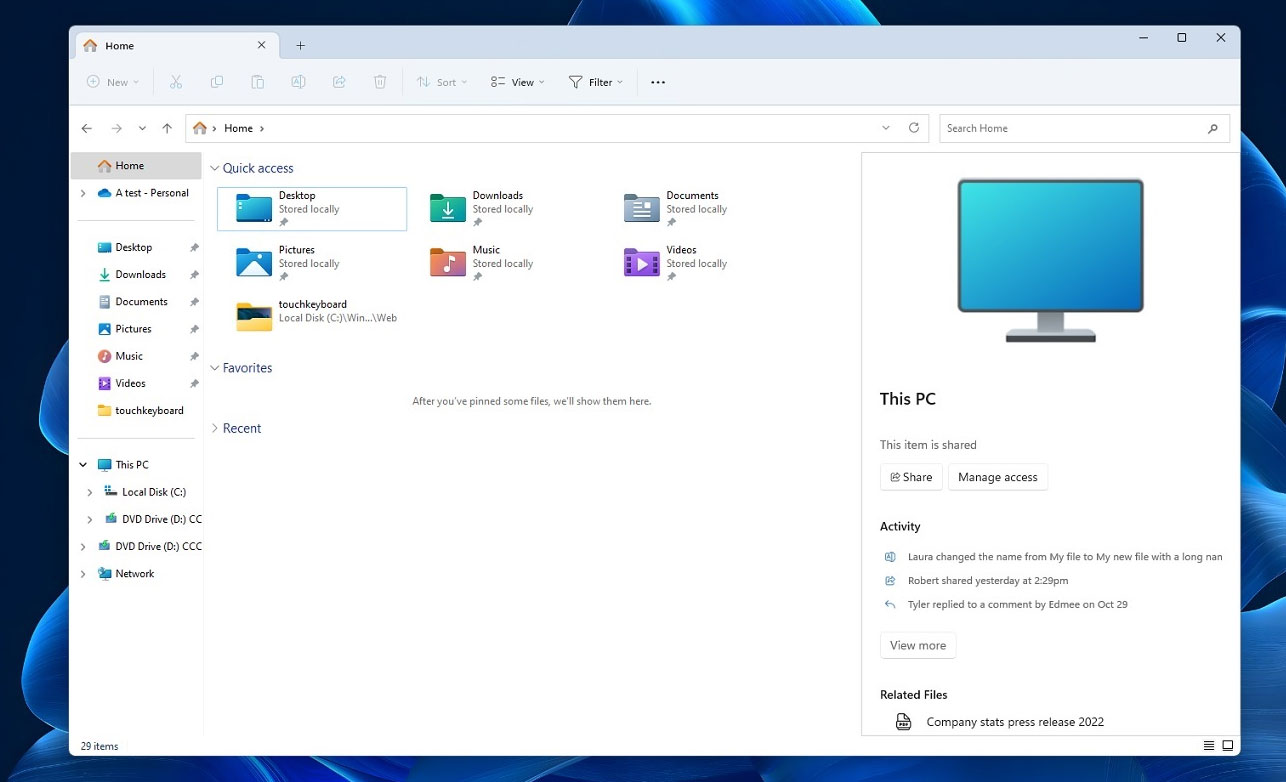 Ovo je novi File Explorer za windows 11