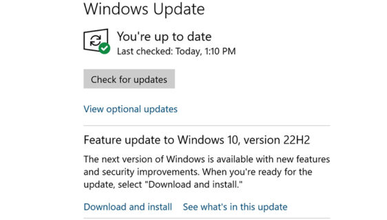 Windows ažuriranje na 22H2 verziju
