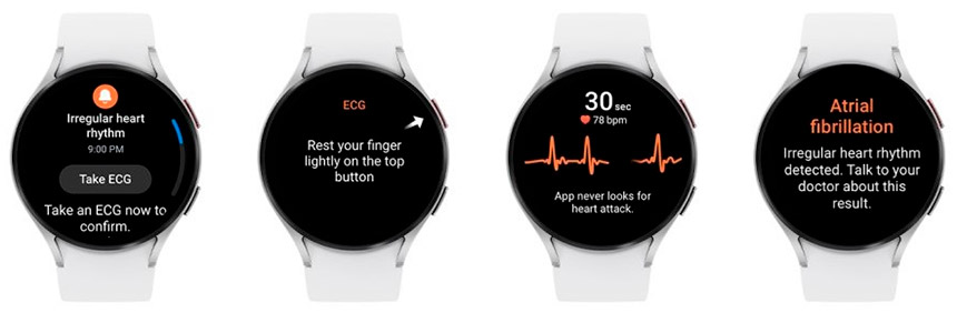 Obavještenja o nepravilnom srčanom ritmu na Galaxy Watch pametnim satovima (Foto: Samsung)