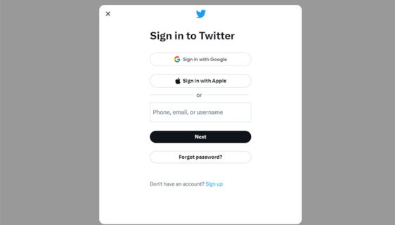 Twitter nalog, login (Foto: screenshot)