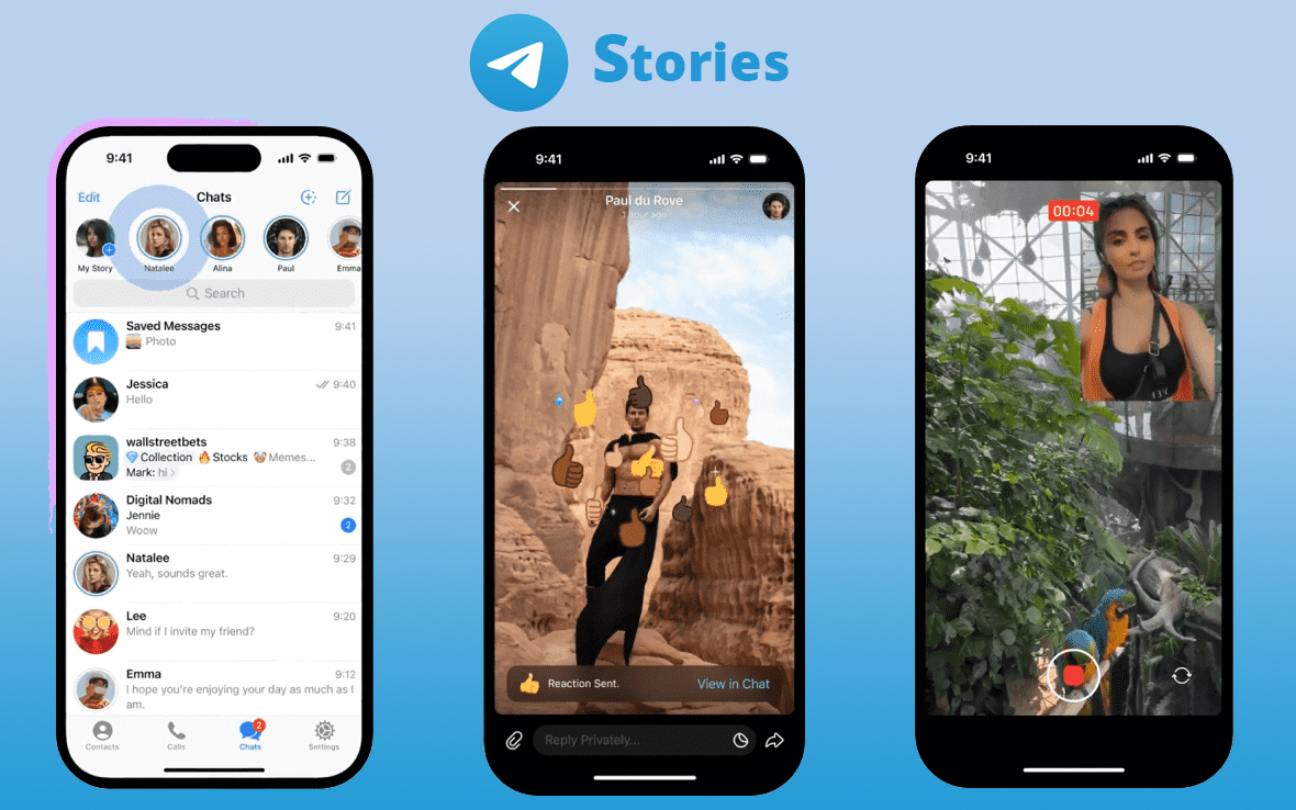 Telegram uvodi funkciju Stories za Premium korisnike