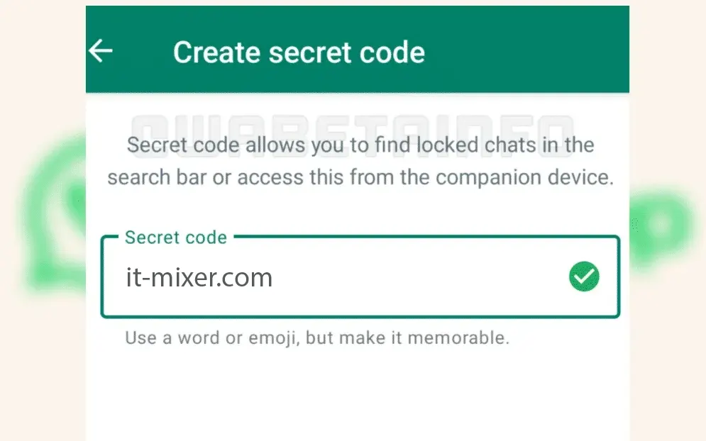 Whatsapp tajni kod (IT mixer)