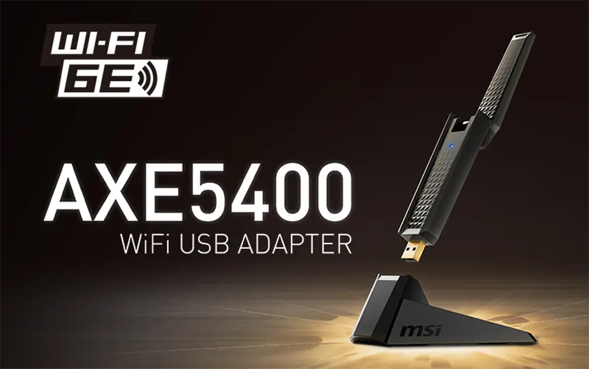 MSI AXE5400 WiFi 6E USB adapter