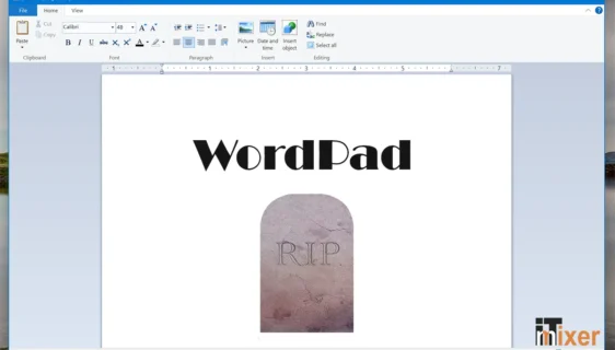Microsoft gasi WordPad