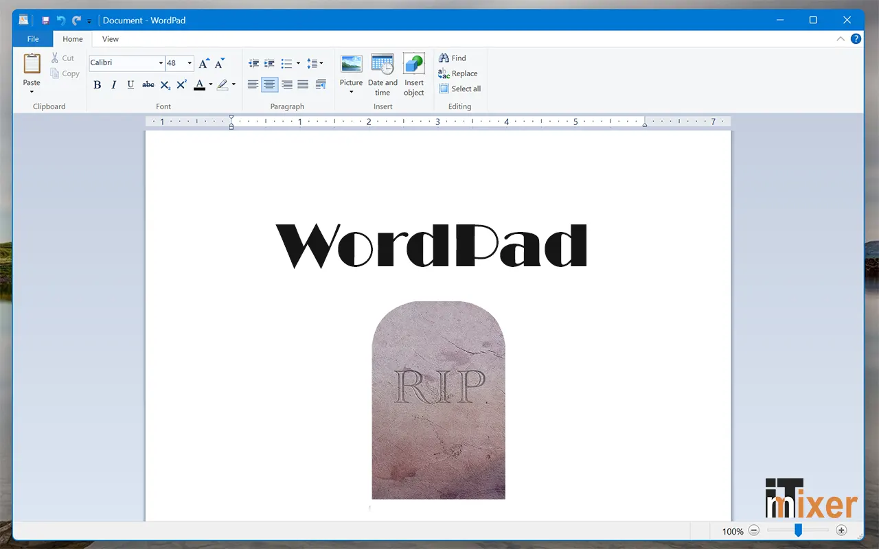 Microsoft gasi WordPad