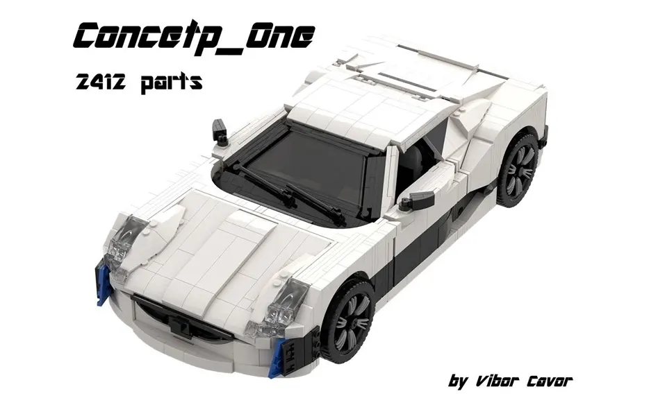 Rimac Concept One od 2410 kockica