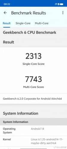 Vivo X100s benchmark cpu test