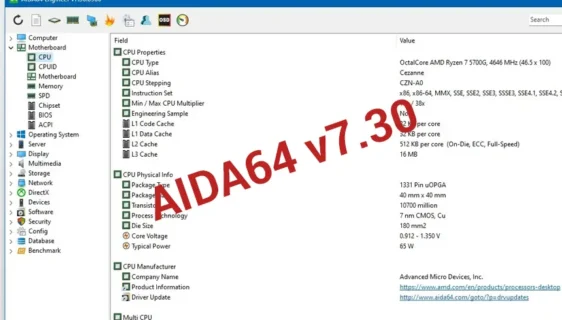 FinalWire najavio AIDA64 verziju 7.30
