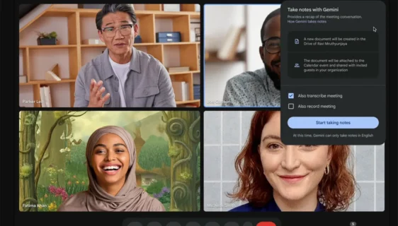 Google-ov Gemini AI pravi zapisnik sa sastanaka na Meet video pozivima