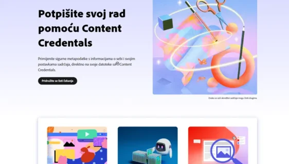 Adobe pokreće Content Authenticity platformu: Atribucija i AI oznake za kreatore