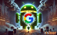 Google Android razdvajanje ilustracija IT mixer