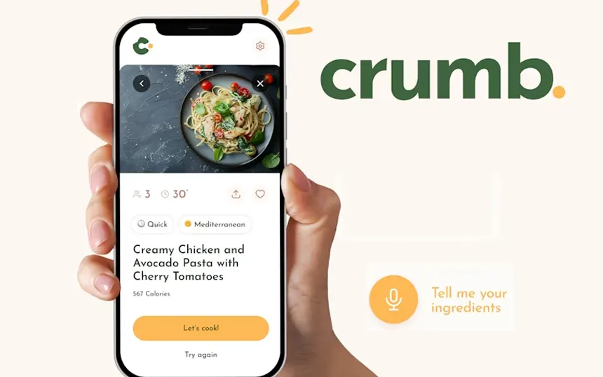 Otkrijte Crumb - aplikaciju za recepte koju pokreće vještačka inteligencija
