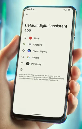 ChatGPT asistent na androidu