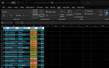 Microsoft Excel tamni režim