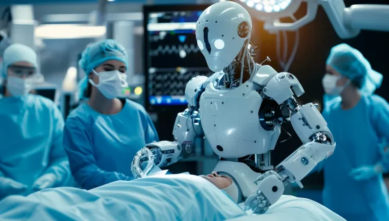 AI generisana ilustracija robota hirurga (Foto: pixabay @Mindworld)