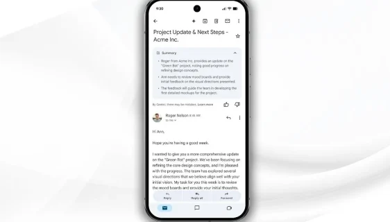 Gemini sada automatski sažima mejlove u Gmailu