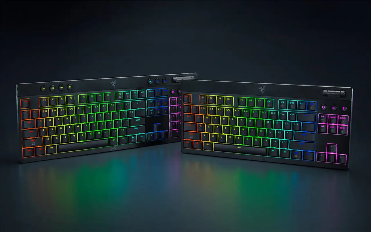 Razer niskoprofilne BlackWidow V4 tastature sa HyperSpeed bežičnom tehnologijom