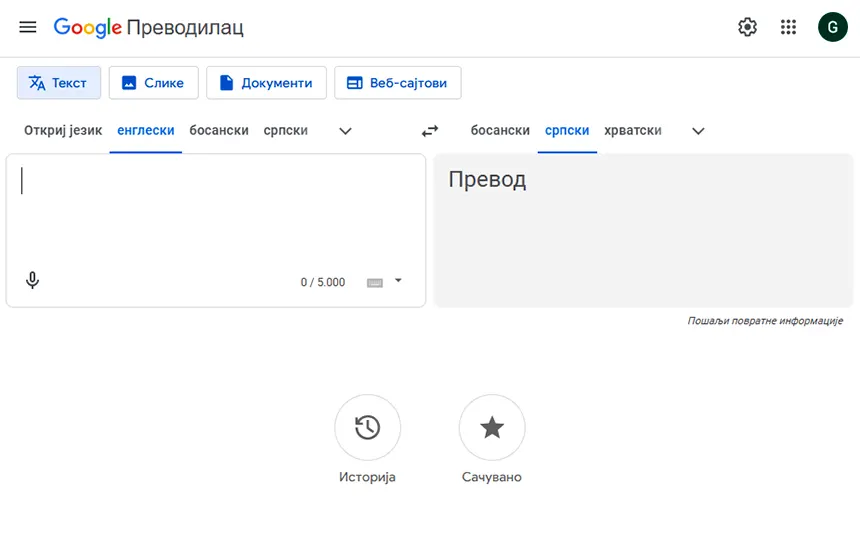 Google prevodilac
