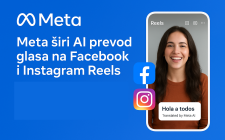 Meta uvodi AI prevod glasa i sinhronizaciju usana za Facebook i Instagram Reels