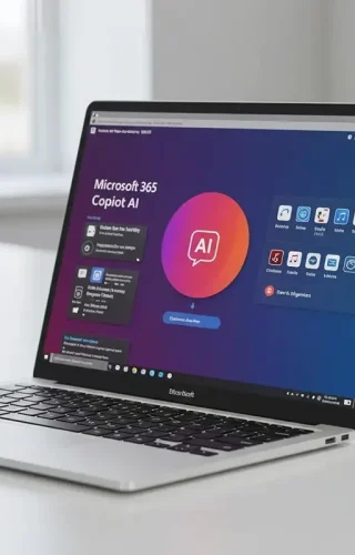 Microsoft 365 Copilot AI - ilustracija