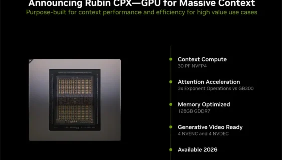 NVIDIA predstavila Rubin CPX GPU za dugokontekstualnu AI obradu na AI Infra Summitu 2025